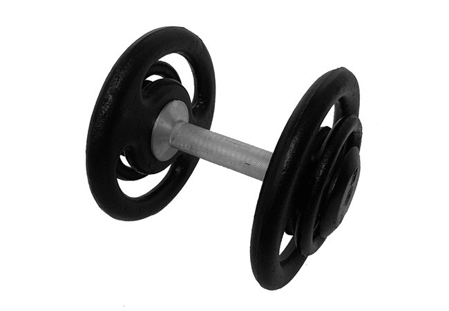 Dumbbell Tradicional Pintado Pegada Recartilhada