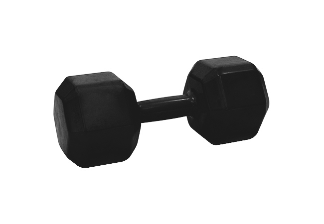 Dumbbells Sextavado Emborrachado